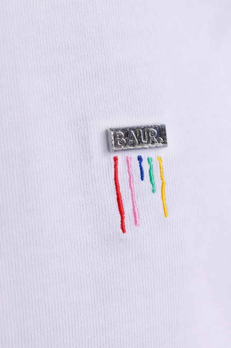 Heren BALR. T-Shirts*Olaf Straight Colored Letters T-Shirt Bright White
