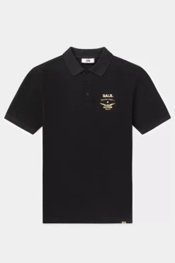 Heren BALR. Polo'S*Olaf Straight Emblem Polo Jet Black