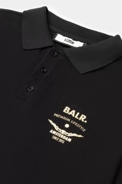 Heren BALR. Polo'S*Olaf Straight Emblem Polo Jet Black