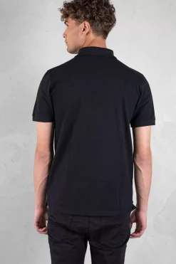 Heren BALR. Polo'S*Olaf Straight Emblem Polo Jet Black