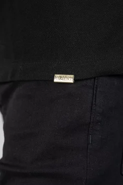 Heren BALR. Polo'S*Olaf Straight Emblem Polo Jet Black