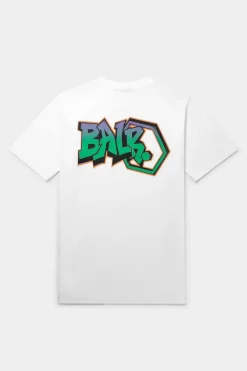 Heren BALR. T-Shirts*Olaf Straight Graffiti T-Shirt Bright White