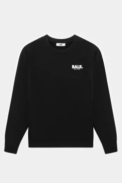 Heren BALR. Sweatshirts*Olaf Straight H2S Globe Crewneck Jet Black
