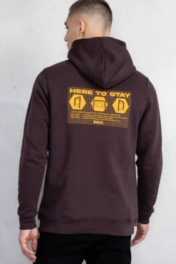 Heren BALR. Hoodies*Olaf Straight H2S Goal Hoodie Java