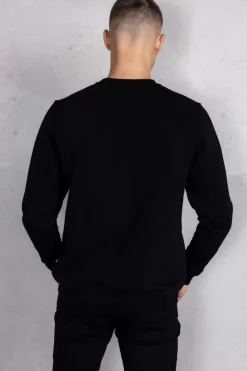 Heren BALR. Sweatshirts*Olaf Straight H2S Hex Crewneck Jet Black