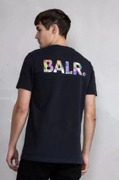 Heren BALR. T-Shirts*Olaf Straight Playmaker T-Shirt Jet Black