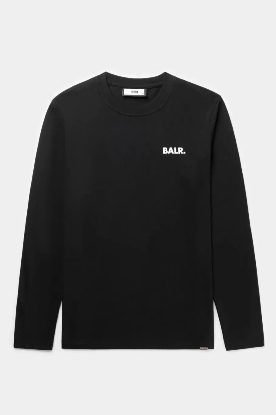 Heren BALR. T-Shirts*Olaf Straight Small Logo Longsleeve Jet Black