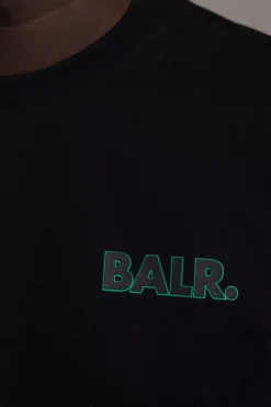 Heren BALR. T-Shirts*Olaf Straight Success T-Shirt Jet Black/Bright White
