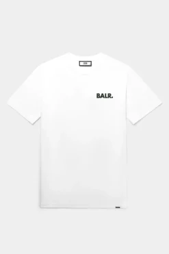 Heren BALR. T-Shirts*Olaf Straight Success T-Shirt Bright White/Jet Black