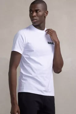 Heren BALR. T-Shirts*Olaf Straight Success T-Shirt Bright White/Jet Black