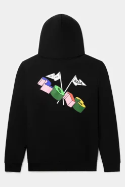 Heren BALR. Hoodies*Olaf Straight Tc 2013 Hoodie Jet Black