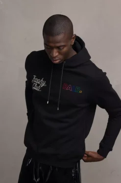 Heren BALR. Hoodies*Olaf Straight Tc 2013 Hoodie Jet Black