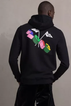 Heren BALR. Hoodies*Olaf Straight Tc 2013 Hoodie Jet Black