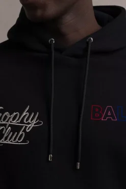Heren BALR. Hoodies*Olaf Straight Tc 2013 Hoodie Jet Black