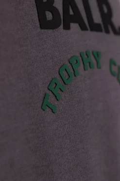 Heren BALR. T-Shirts*Olaf Straight Washed Trophy Club T-Shirt Asphalt Washed