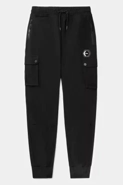 Heren BALR. Broek*Q-Cargo Lux Slim Sweatpants Jet Black