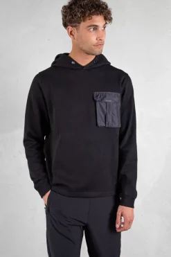 Heren BALR. Hoodies*Q-Cargo Series Straight Classic Hoodie Jet Black