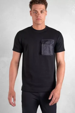 Heren BALR. T-Shirts*Q-Cargo Series Straight T-Shirt Jet Black