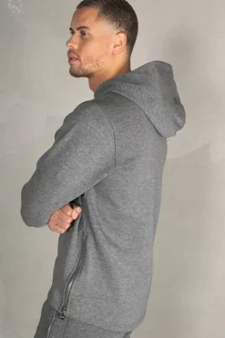 Heren BALR. Hoodies*Q-Series Straight Classic Hoodie Dk Grey Heather