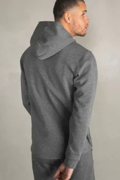 Heren BALR. Hoodies*Q-Series Straight Classic Hoodie Dk Grey Heather