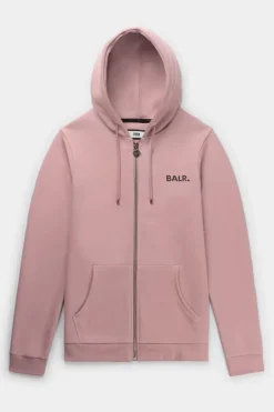 Heren BALR. Sweatshirts*Q-Series Straight Zip Thru Hoodie Renewed Foxglove