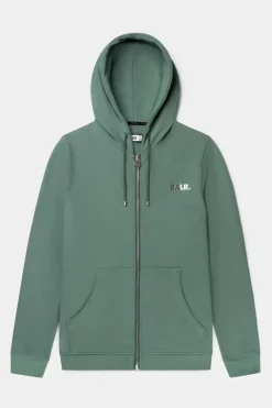 Heren BALR. Sweatshirts*Q-Series Straight Zip Thru Hoodie Renewed Dark Forest