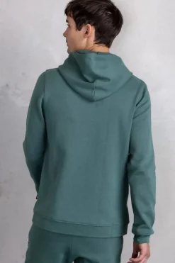 Heren BALR. Sweatshirts*Q-Series Straight Zip Thru Hoodie Renewed Dark Forest