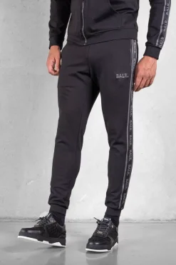 Heren BALR. Broek*Q-Tape Slim Classic Sweatpants Jet Black