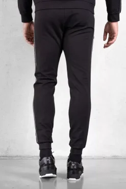 Heren BALR. Broek*Q-Tape Slim Classic Sweatpants Jet Black