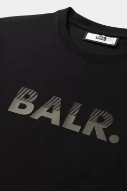 Heren BALR. T-Shirts*Sebastian Slim H2S Half Track T-Shirt Jet Black