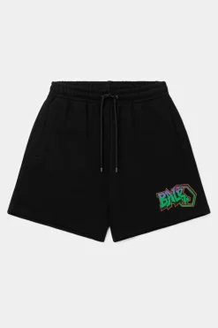 Heren BALR. Shorts*Storm Graffiti Regular Shorts Jet Black