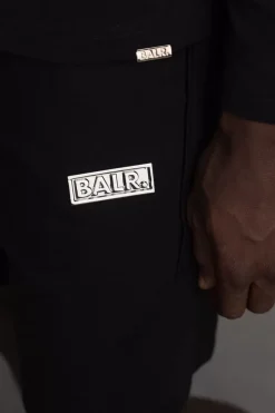 Heren BALR. Shorts*Tony Regular Panel Sweat Shorts Jet Black