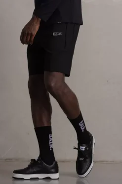 Heren BALR. Shorts*Tony Regular Panel Sweat Shorts Jet Black