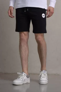 Heren BALR. Shorts*Tony Regular Round Rubber Badge Sweat Shorts Jet Black
