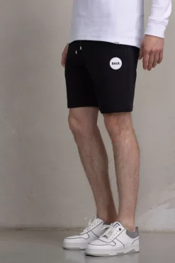 Heren BALR. Shorts*Tony Regular Round Rubber Badge Sweat Shorts Jet Black
